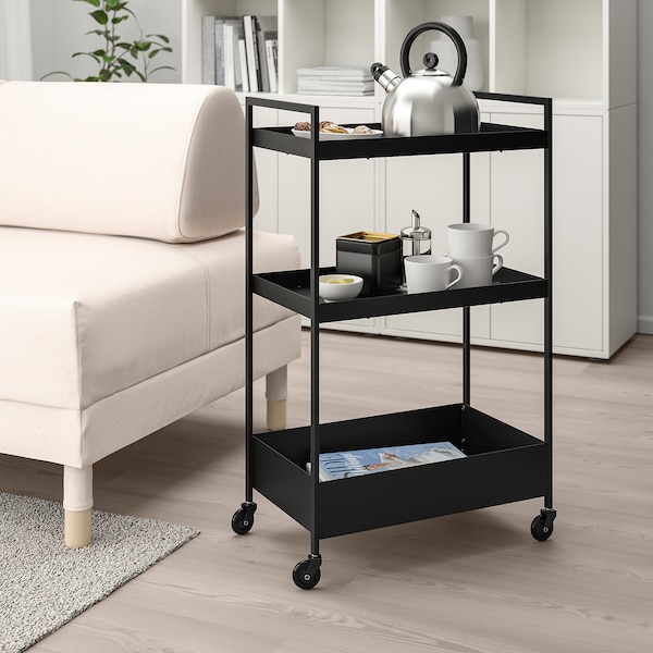 IKEA NISSAFORS Utility cart, black, Ikea Ireland | 7049GJRKO