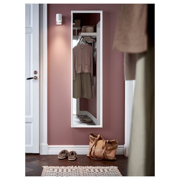 IKEA NISSEDAL mirror, 15 3/4x59 in White, Ikea Ireland | 3627NDYFX