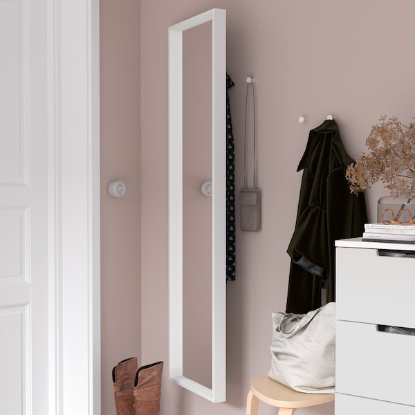 IKEA NISSEDAL mirror, 15 3/4x59 in White, Ikea Ireland | 3627NDYFX