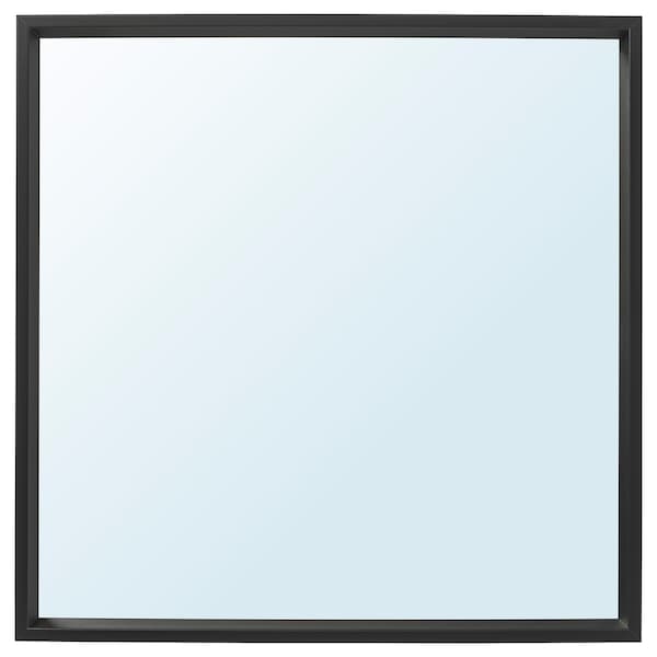 IKEA NISSEDAL mirror, 25 5/8x25 5/8 in Black, Ikea Ireland | 0945QUYZP