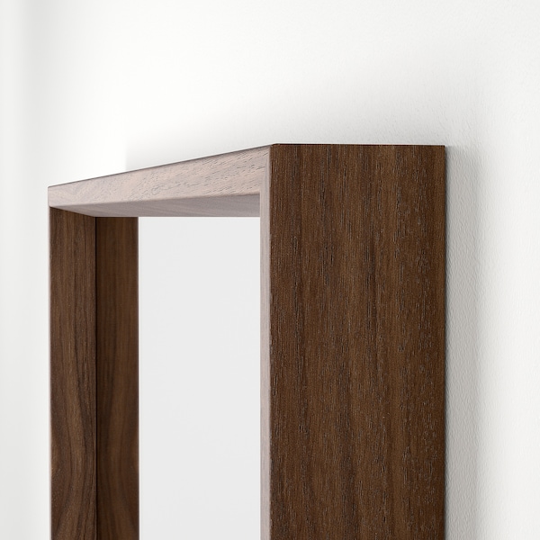 IKEA NISSEDAL mirror, 25 5/8x25 5/8 in Walnut Effect, Ikea Ireland | 3801ONBWS