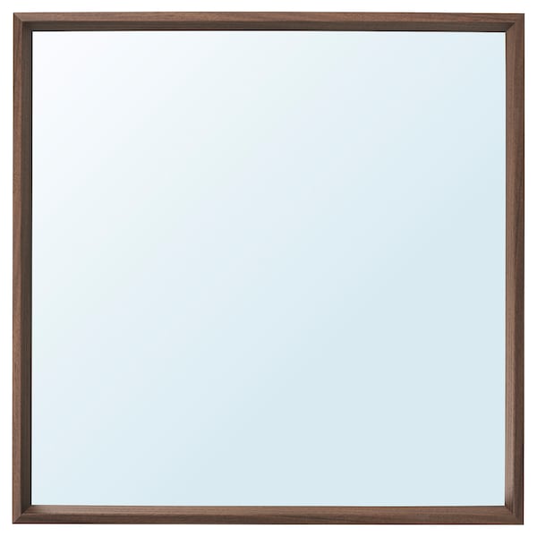 IKEA NISSEDAL mirror, 25 5/8x25 5/8 in Walnut Effect, Ikea Ireland | 3801ONBWS