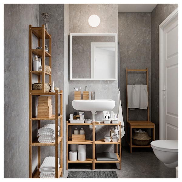 IKEA NISSEDAL mirror, 25 5/8x25 5/8 in White, Ikea Ireland | 7284QHYTZ