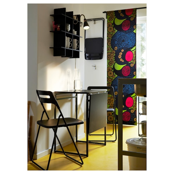 IKEA NISSE Folding chair, black, Ikea Ireland | 8179VXAMY