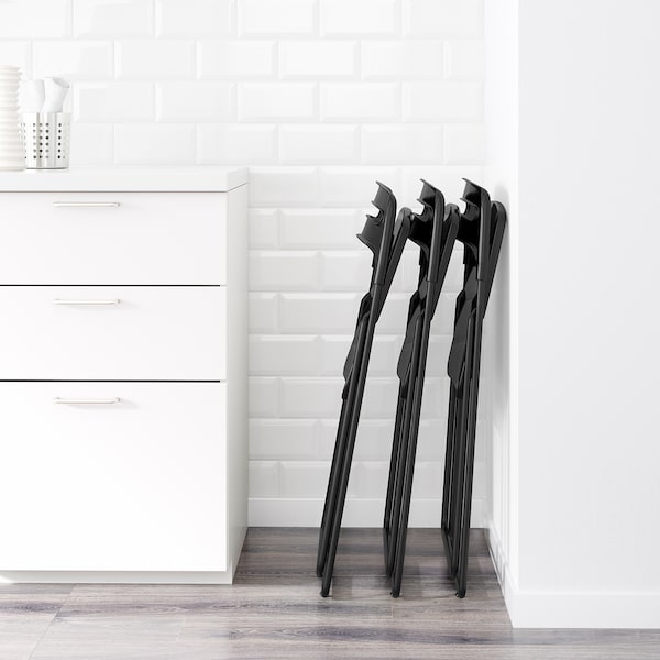 IKEA NISSE Folding chair, black, Ikea Ireland | 8179VXAMY