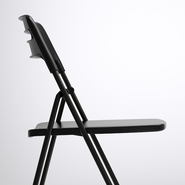 IKEA NISSE Folding chair, black, Ikea Ireland | 8179VXAMY