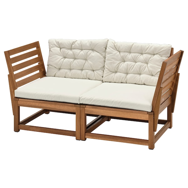 IKEA NÄMMARÖ backrest for modular sofa, outdoor, light brown stained, 23 5/8x22 1/4 in, Ikea Ireland | 6084GQWKM