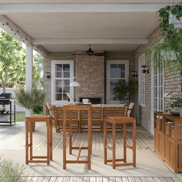 IKEA NÄMMARÖ bar stool, outdoor, light brown stained, Ikea Ireland | 8547PNSOR