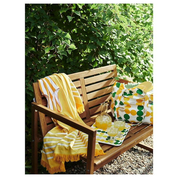 IKEA NÄMMARÖ bench with backrest, outdoor Light Brown Stained, Ikea Ireland | 5634NGBRD
