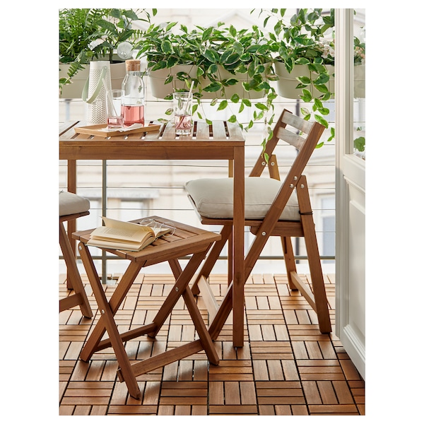 IKEA NÄMMARÖ chair, outdoor, foldable Light Brown Stained, Ikea Ireland | 9013QKOHA