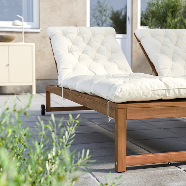 IKEA NÄMMARÖ chaise Outdoor Light Brown Stained, Ikea Ireland | 5796NYKFB