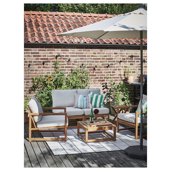 IKEA NÄMMARÖ seat sec for modular sofa, outdoor, light brown stained, Ikea Ireland | 3947ZJXOQ