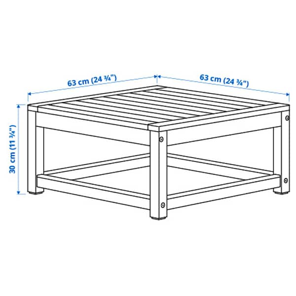 IKEA NÄMMARÖ seat sec for modular sofa, outdoor, light brown stained, Ikea Ireland | 3947ZJXOQ