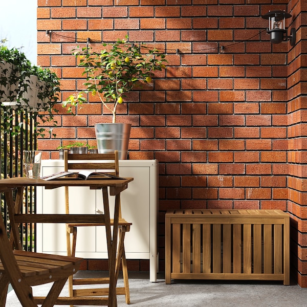 IKEA NÄMMARÖ storage box, light brown stained indoor/outdoor, 31 1/2x15 3/4x17 3/4 in, Ikea Ireland | 3014HQUIR