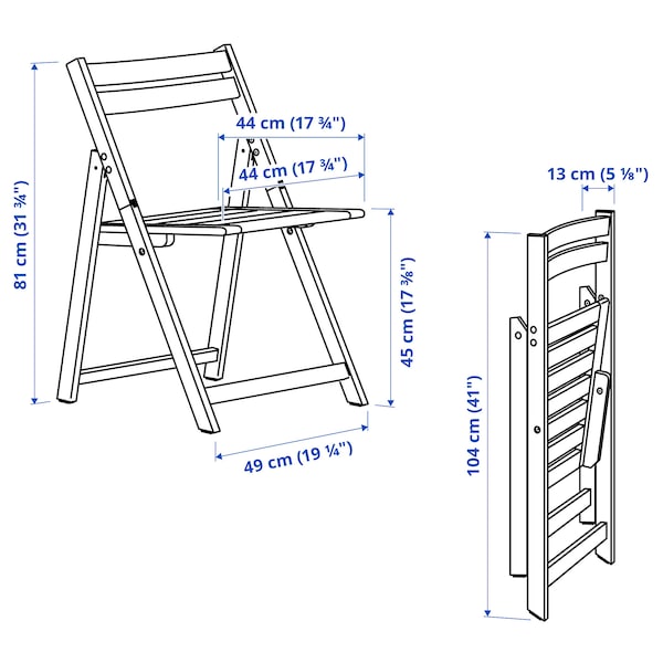 IKEA NÄMMARÖ table and 2 folding chairs, outdoor Light Brown Stained / Kuddarna Beige, Ikea Ireland | 5302MDKRH