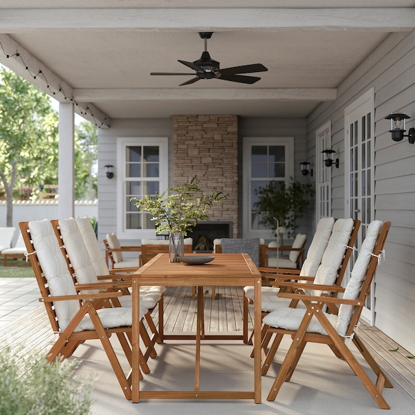 IKEA NÄMMARÖ table, outdoor, light brown stained, 78 3/4x29 1/2 in, Ikea Ireland | 0827ZTEMP