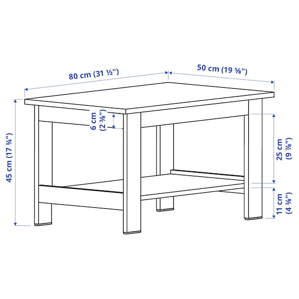 IKEA NODELAND coffee table, 31 1/2x19 5/8 in White, Ikea Ireland | 7540EOZTM