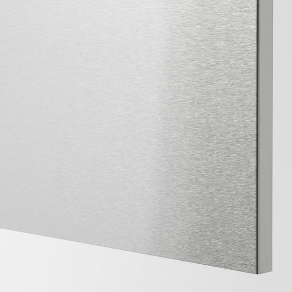 IKEA NOGSTA cover panel, stainless finish, 15x30 in, Ikea Ireland | 9865HMQEY