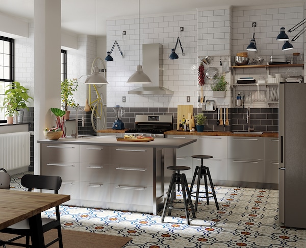 IKEA NOGSTA toekick, stainless steel color, 84x4 1/2 in, Ikea Ireland | 6032RKACZ