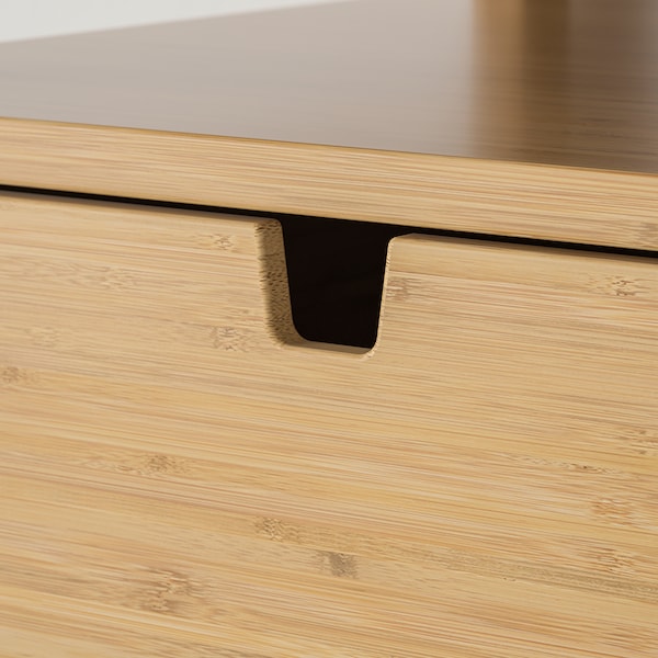 IKEA NORDKISA Nightstand, Width: 23 5/8 in Bamboo, Ikea Ireland | 7486OEYGL