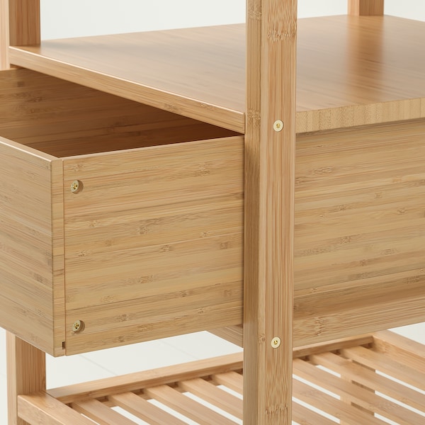 IKEA NORDKISA nightstand, 15 3/4x15 3/4 in Bamboo, Ikea Ireland | 9182SXDUA