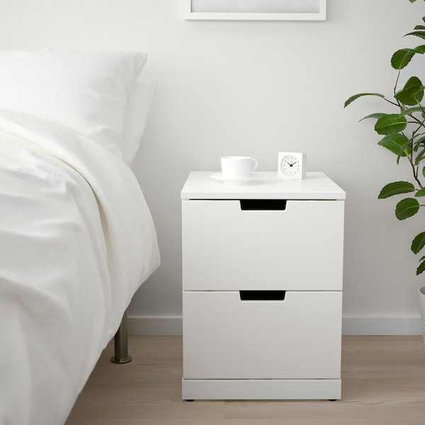 IKEA NORDLI 2-drawer chest, 15 3/4x21 1/4 in White, Ikea Ireland | 5914XAMCI