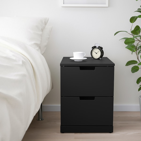 IKEA NORDLI 2-drawer chest, 15 3/4x21 1/4 in Anthracite, Ikea Ireland | 4502MUBFL