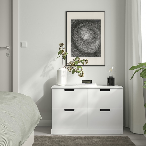 IKEA NORDLI 4-drawer dresser, 31 1/2x20 7/8 in White, Ikea Ireland | 2657HKZQB