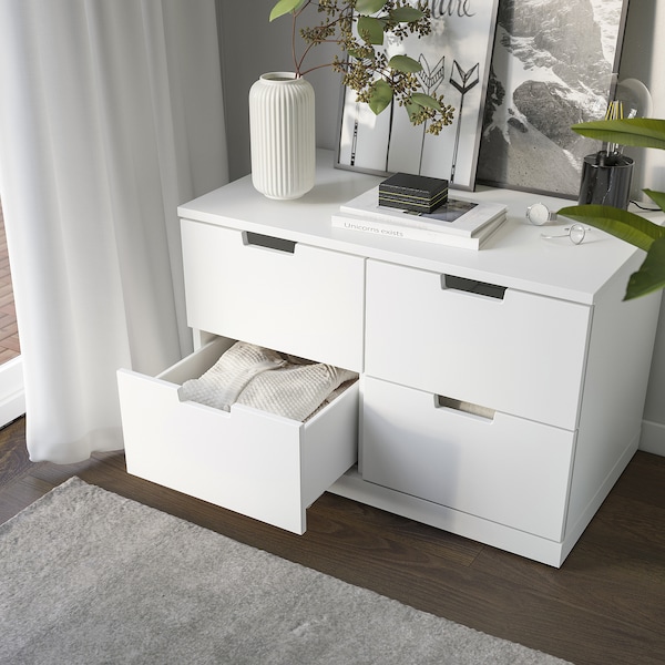 IKEA NORDLI 4-drawer dresser, 31 1/2x20 7/8 in White, Ikea Ireland | 2657HKZQB