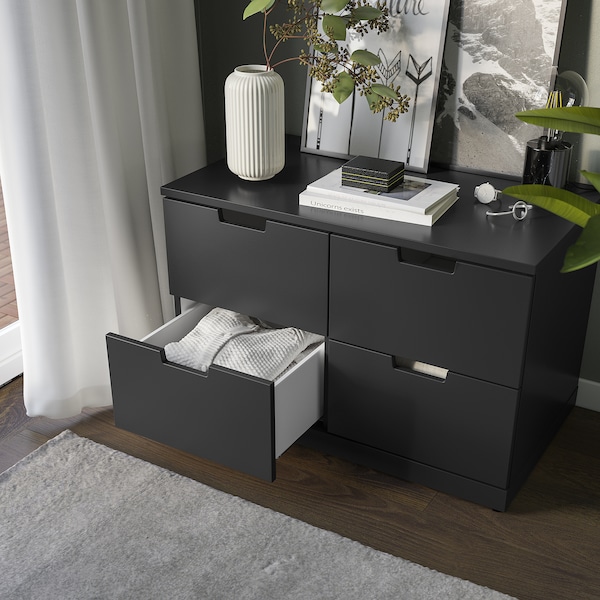 IKEA NORDLI 4-drawer dresser, 31 1/2x20 7/8 in Anthracite, Ikea Ireland | 6740ABIVY