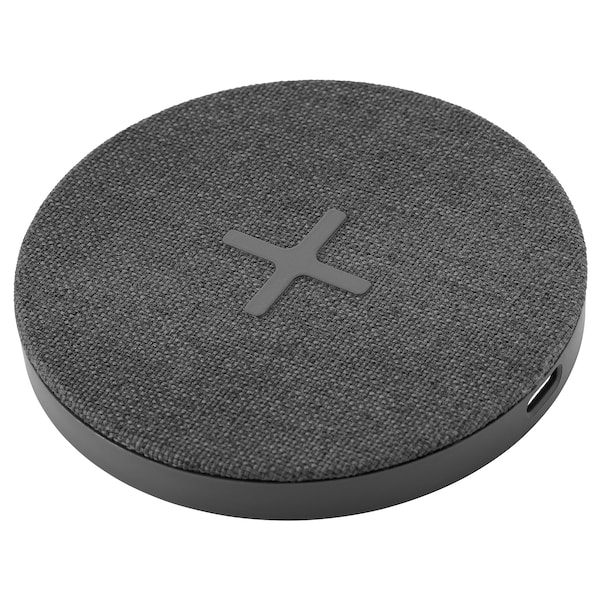 IKEA NORDMÄRKE wireless charger Textile / Gray, Ikea Ireland | 6379NIWAV