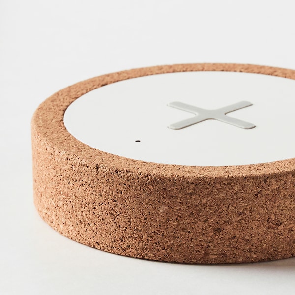 IKEA NORDMÄRKE wireless charger White / Cork, Ikea Ireland | 1540RGMIE