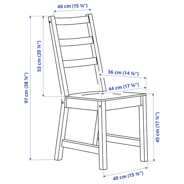 IKEA NORDVIKEN Chair Antique Stain, Ikea Ireland | 2379OYDVH