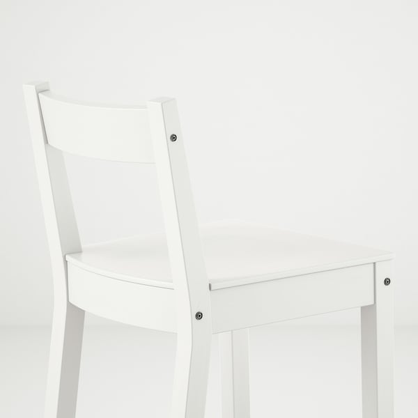 IKEA NORDVIKEN bar stool with backrest, white, 24 3/8 in, Ikea Ireland | 5987KHSIV