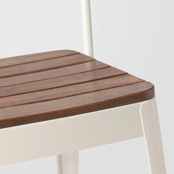 IKEA NORRMANSÖ chair, outdoor, indoor/outdoor beige/acacia, Ikea Ireland | 2094BRSPZ