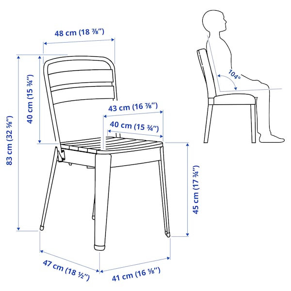 IKEA NORRMANSÖ chair, outdoor, indoor/outdoor beige/acacia, Ikea Ireland | 2094BRSPZ