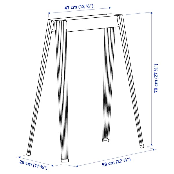 IKEA NÄRSPEL trestle, dark gray metal, Ikea Ireland | 8693ESTQA