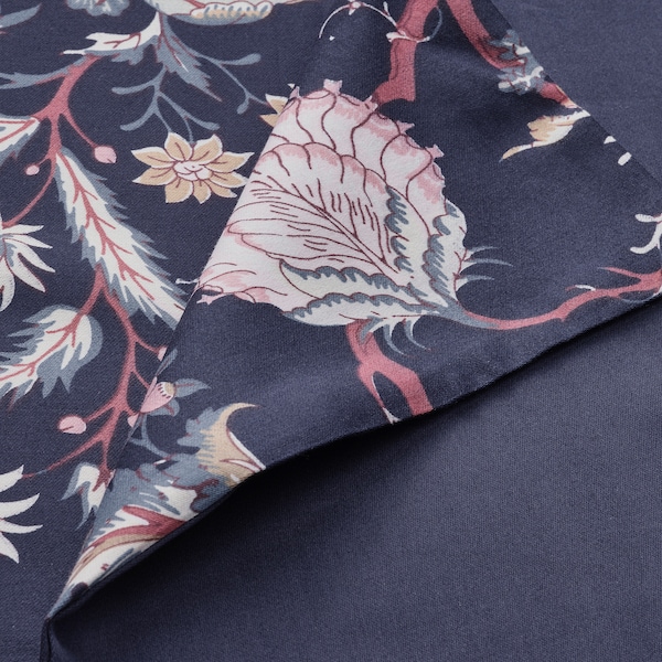 IKEA NÄSSELKLOCKA duvet cover and pillowcase(s), Twin Dark Blue / Multicolor, Ikea Ireland | 9168SDNAV