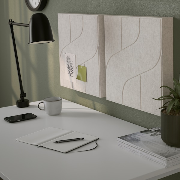 IKEA NÄVERHÄGG sound absorbing panel, decoration/gray, 16 1/8x16 1/8 in, Ikea Ireland | 6153UHVXC