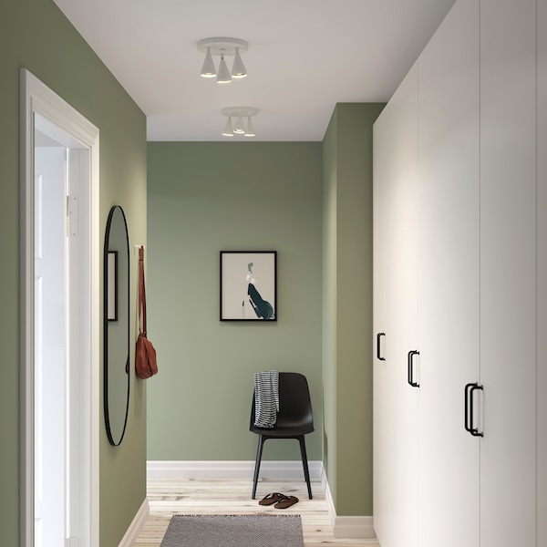 IKEA NÄVLINGE Ceiling spotlight with 3 lights, white, Ikea Ireland | 3054JAOPC