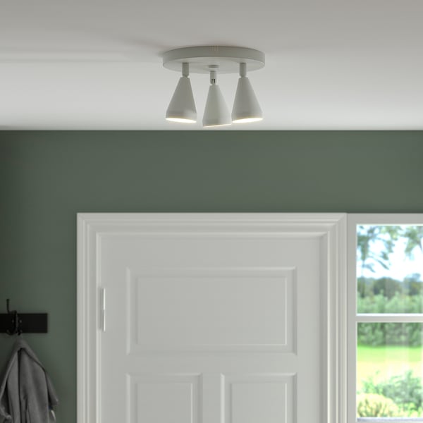 IKEA NÄVLINGE Ceiling spotlight with 3 lights, white, Ikea Ireland | 3054JAOPC