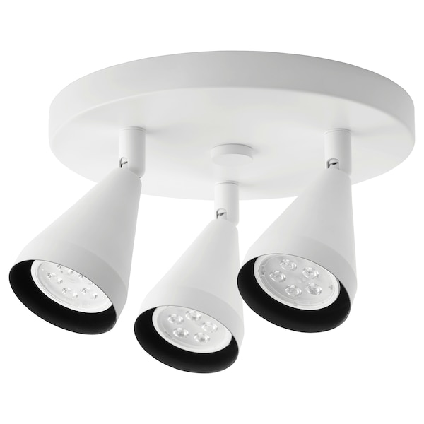 IKEA NÄVLINGE Ceiling spotlight with 3 lights, white, Ikea Ireland | 3054JAOPC