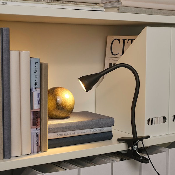 IKEA NÄVLINGE LED clamp spotlight Black, Ikea Ireland | 3471WFUEL
