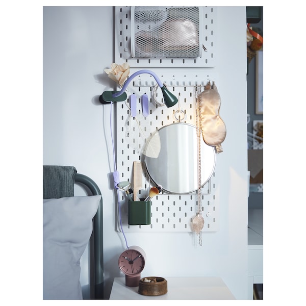 IKEA NÄVLINGE LED clamp spotlight Lilac / Dark Green, Ikea Ireland | 4750ARVKH