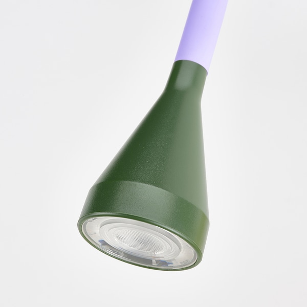 IKEA NÄVLINGE LED clamp spotlight Lilac / Dark Green, Ikea Ireland | 4750ARVKH
