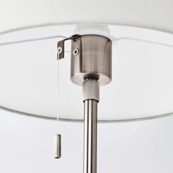 IKEA NYFORS table lamp, nickel plated white, Ikea Ireland | 6074IKPVT