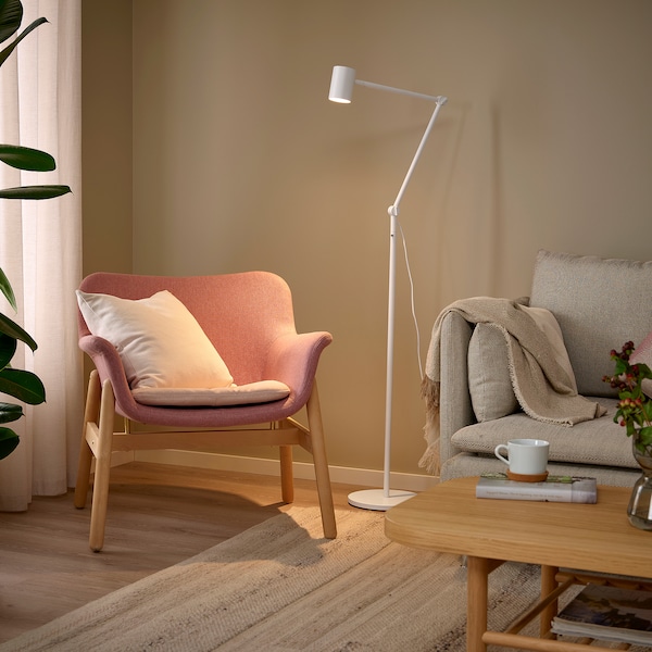 IKEA NYMÅNE Floor/reading lamp, white, Ikea Ireland | 1386FDGWO
