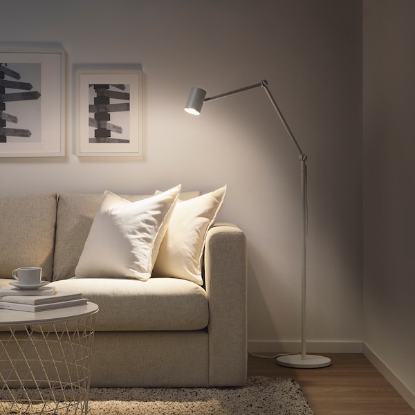 IKEA NYMÅNE Floor/reading lamp, white, Ikea Ireland | 1386FDGWO