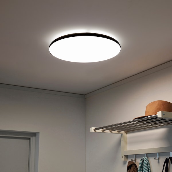 IKEA NYMÅNE LED ceiling lamp Anthracite, Ikea Ireland | 6852VUZTA
