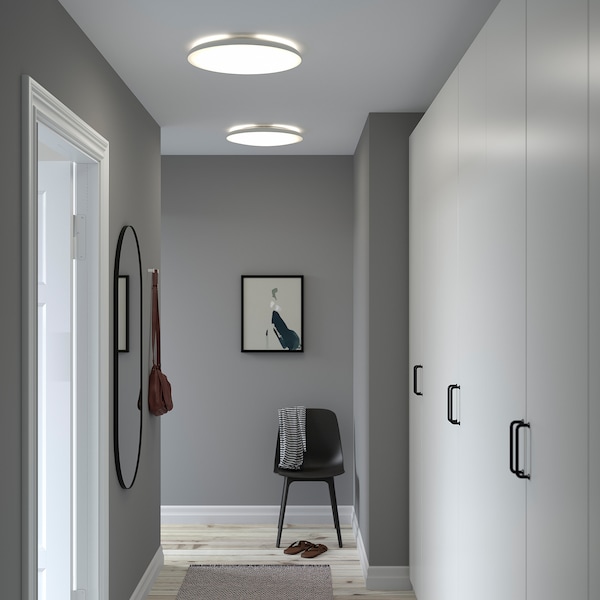 IKEA NYMÅNE LED ceiling lamp White, Ikea Ireland | 7508JRMEN